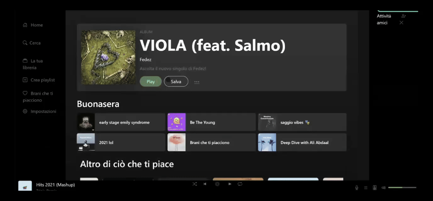 Anteprima di Spotify Clone